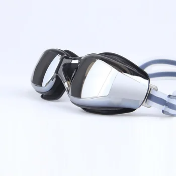 S Predpis šošovky Plávanie Okuliare Profesionálne Silikónové krátkozrakosť Muži Plávanie Okuliare, Anti-fog S UV Earplug pre Ženy