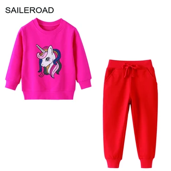 SAILEROAD Jar detské Oblečenie Chlapec Cartoon Dinosaura Sweatershirts+Nohavice Deti Dlhé Rukávy Oblečenie Set sa Teens Tepláková súprava