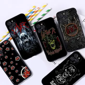 Slayer Heavy Metal Rock Band Telefón puzdro Pre iPhone 6 7 8 Plus 11 12 13 14 Pro SE 2020 MAX Mini X XS XR Späť Funda Kryt