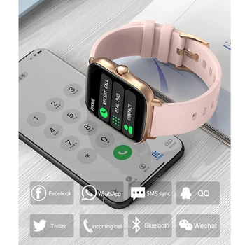 Smart Hodinky Ženy Y20pro S Prijatie Hovoru 1.7 palcový Displej Vlastné Watchface Whatsapp Pripomienka Fitness Tracker VS GTS 2 P8 Pro