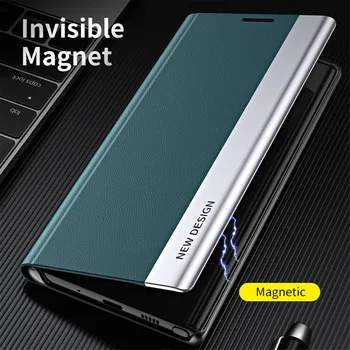 Smart Zobrazenie Okna Kože Flip Cover Pre Xiao Redmi Poznámka 11 Pro 11s Redmy Note11 Prípadové Magnetický Stojan Coque