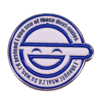 Smiley muž logo pin Sci-fi komiksu Ghost in the Shell, odznak