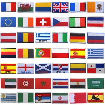 Svetové Vlajky štátny Znak 3D Vyšívané Pruhy Odznak Remienok Patch Oblečenie Bunda Batoh Patch Dekoratívne Vonkajšie Produkty