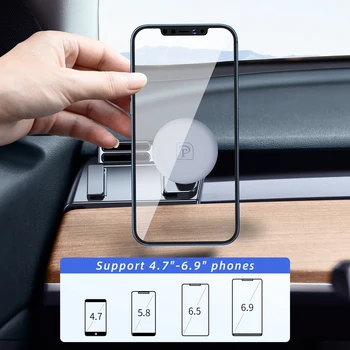 Tesla Model 3/Y Auto, Mobilný Telefón Magnetický Držiak Pre iPhone Xiao Samsung Podpora GPS Pevných Telefónnych Stojan do Auta