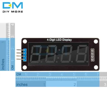 TM1637 4-Miestny Digitálny LED 0.56 Displej Trubice Desatinné 7 Segmentov Hodiny Dvojité Bodky Modul 0.56 palcový Biela Displej Pre Arduino