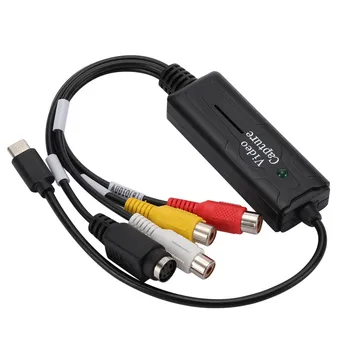 Typ-C, USB 3.1 Zachytiť 1 Kanál Video k PC, Mobilného Telefónu, DVD, VCD, MP4 Video Capture Karty Adaptéra Podpora NTSC, PAL Systém