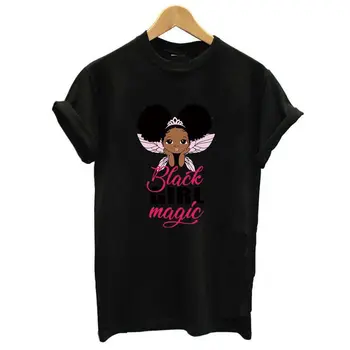 Uhol Čierna Dievča Magic Škvrny Na Oblečení Tlač-Na Dieťa T-Shirt Železa-Na Prenos Tepla Tepelná Nálepky Karikatúra Holka Appliqued