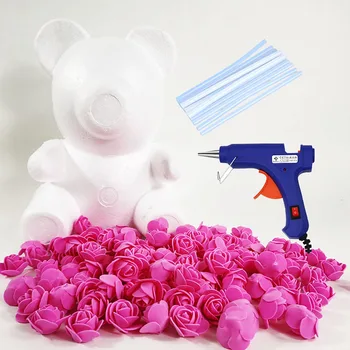 Urob si sám Urob si sám znášať rose medvedíky kvet ruže medveď darčeky, Vianočné Valentína darček prítomný