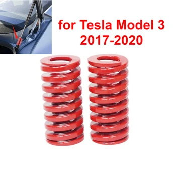 Vonkajší priemer 25 mm, Špirála Razenie Kompresie Jar batožinového priestoru pre Zadné Vzpery zadných dverí Podporu Červená pre Tesla Model 3 2017-2021