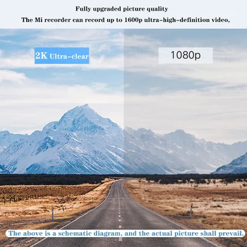 Xiao Jazdy Rekordér 2 2K Panoramatické Ultra HD Nočné Videnie Auto 1600P Rozlíšenie 400w Pixelov Fotoaparátu Smart Ovládanie Hlasom Mijia