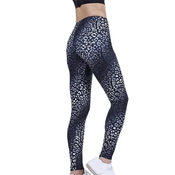YSDNCHI Black Leopard Tlač Legíny Ženy Fitness Cvičenie Z Activewear Sexy Nohavice Vysoký Pás Leggin Šport Telocvični Jegging