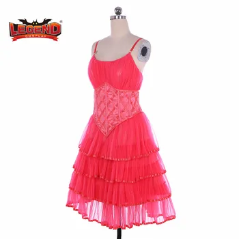 Zlý hudobný glinda kostým ružové šaty dobré čarodejnice cosplay kostým zákazku