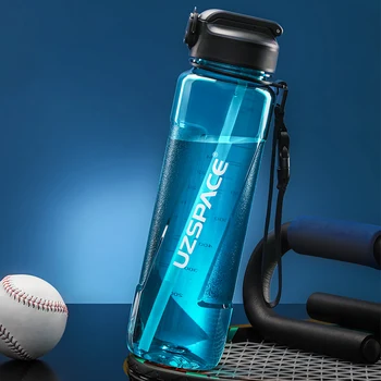 Športové Fľaše na Vodu s Slamy Lete Nové Veľká-kapacita Plast Tritan Prenosné Nepresakuje Nápoj Fľaša BPA, Voľného Cestovanie