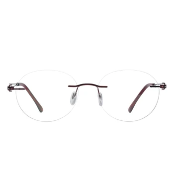 Ženy Bez Obrúčok Kovový Rám Optickej A Farebné Oválne Muži Móda Pre Optické Šošovky Krátkozrakosť Presbyopia Progresívne